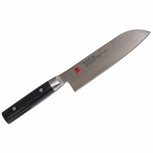 Kasumi Нож кухонный Сантоку японский Шеф Damascus 84018