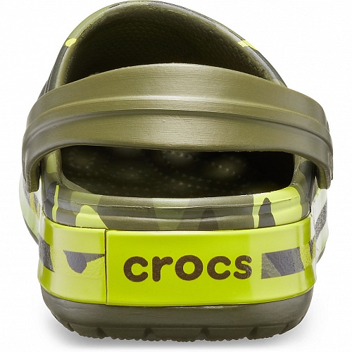 CROCS Сабо Crocband™ Сизонал График Клог Арми Грин/Цитрус 205579-30L