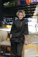 Verona V-series Womens Chef Coat [VSWOBLK]