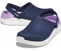 CROCS Сабо  ЛайтРайд Клог Смок/Перл Вайт 204592-06J