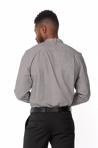 Мужская рубашка официанта SFB02 BLU, BLK, NAT