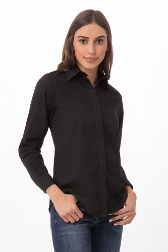 Женская рубашка официанта W150BLK BLK