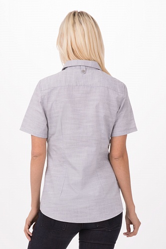 Женская рубашка официанта SHC01W BLU, GRY, NAV, PUR, TAU