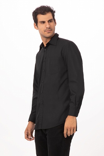 Мужская рубашка официанта D150BLK BLK, Black