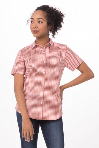 Женская рубашка официанта SHC02W PUR, BLU, RUS