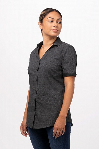 Женская рубашка официанта SHC07W BLK, BLU, NAT