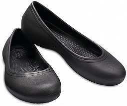 CROCS Сабо Эт Ворк Флэт В Блэк 205074-001