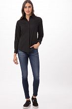 Womens Black Basic Dress Shirt [W150BLK]